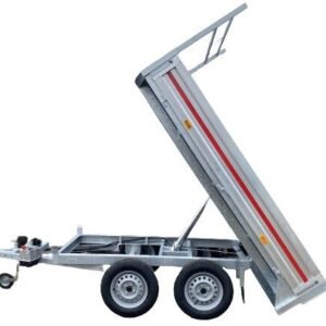 Remolque basculante de 2,60 x 1,50 m - 2 ejes - 750 kg