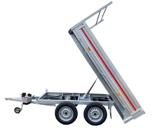 Remolque basculante de 2,60 x 1,50 m - 2 ejes - 750 kg