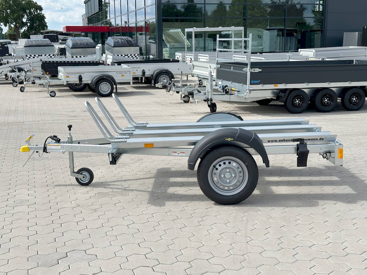 Remolque para motocicletas HUMBAUR HM 752113 – MMA 750 kg – Galvanizado