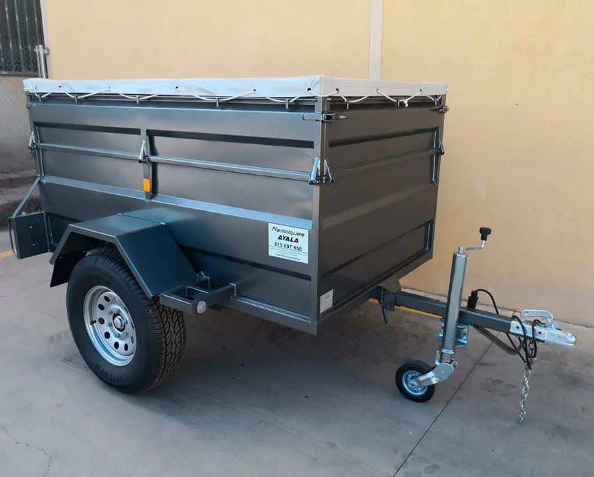 Remolque 4×4 basculante por inercia 2.000 x 1.300 x 600 + 350 – Mma 750 kg