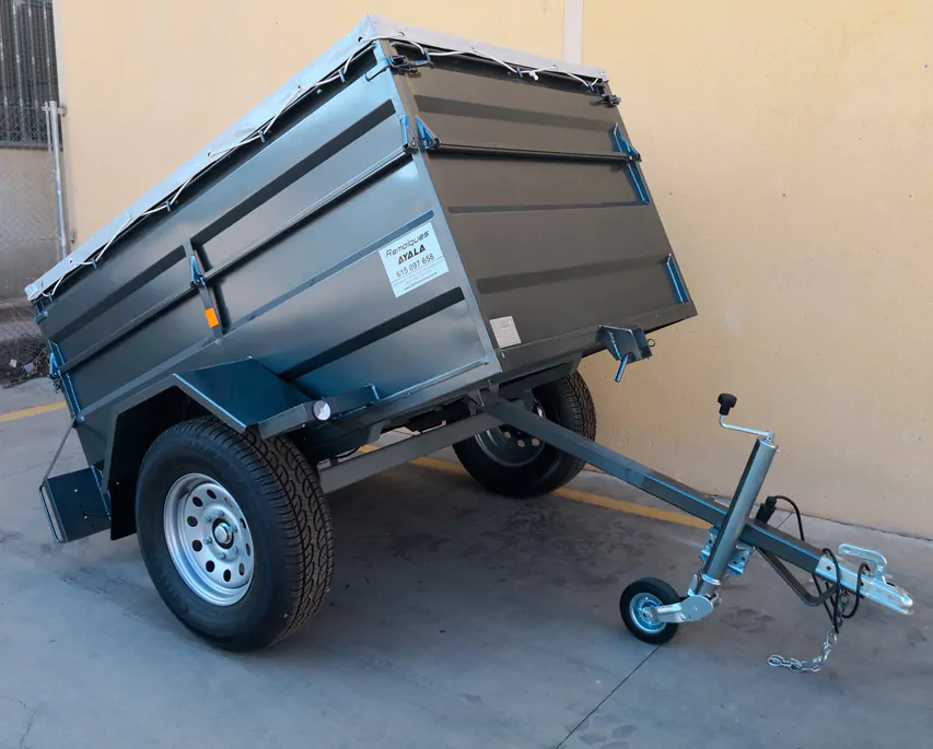 Remolque 4×4 basculante por inercia 2.000 x 1.300 x 600 + 350 – Mma 750 kg - Imagen 4